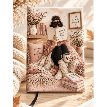 Подвързия за книга цветя и книги 