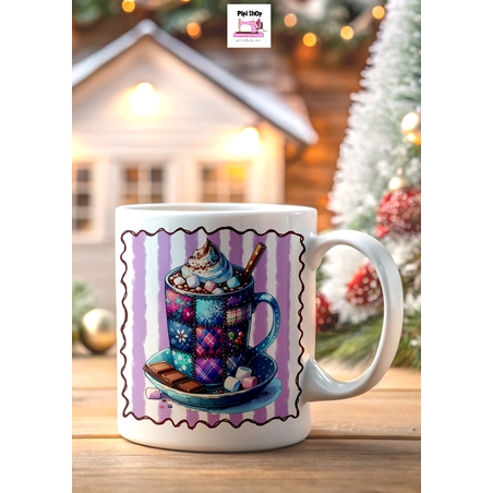 Коледна керамична чаша