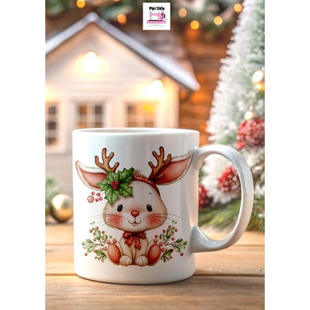 Коледна керамична чаша