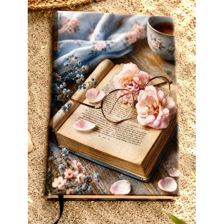 Подвързия за книга цветя и книги 