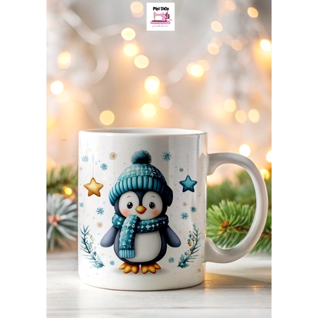 Коледна керамична чаша