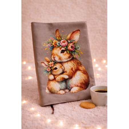 Подвързия за книга със зайче | Хендмейд уют и стил