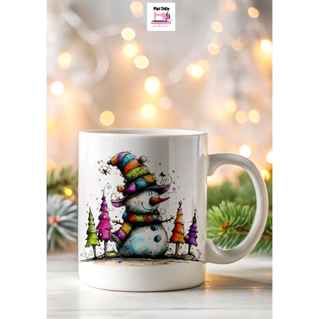 Коледна керамична чаша