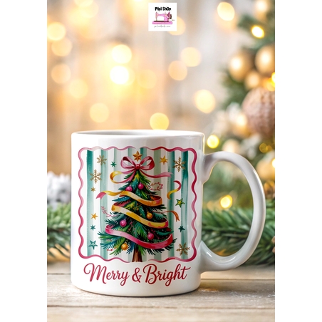 Коледна керамична чаша