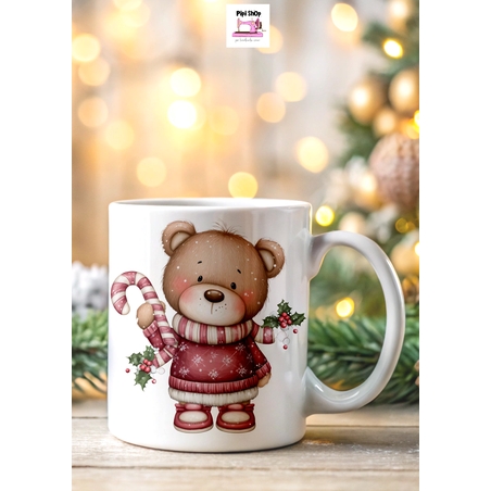 Коледна керамична чаша