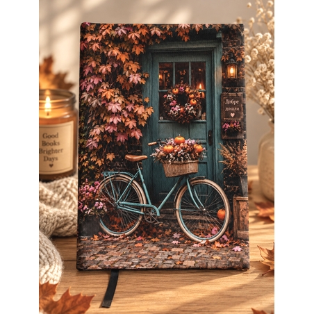 Подвързия за книга цветя и книги 