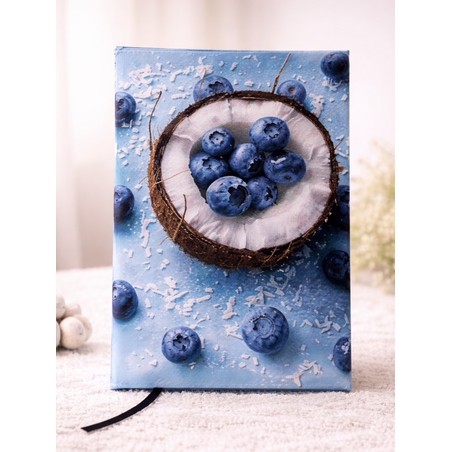 Подвързия за книга боровинки  | Хендмейд уют и стил