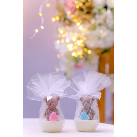 Мече с малко сърце – подарък за гости