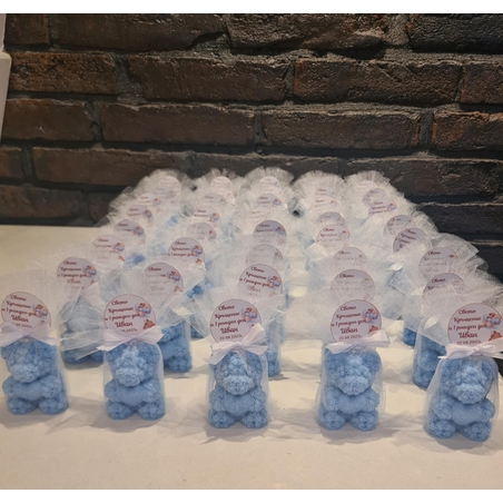 Мече с нежно сърчице – подарък за гости