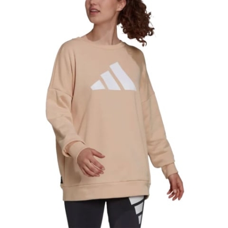 ADIDAS Sportswear Future Icons 3 Bar Crew Sweatshirt Beige