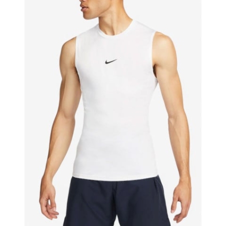 NIKE Pro Sm Tank Top White