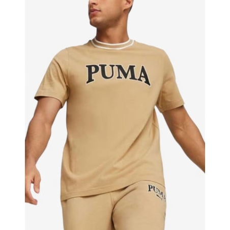 PUMA Squad Big Graphic Tee Beige