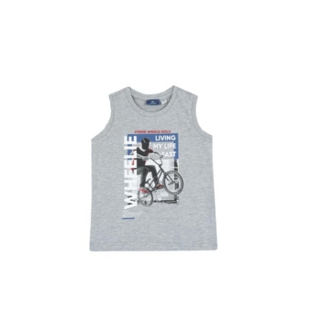 CHICCO Boys Wheelie Tank Light Grey