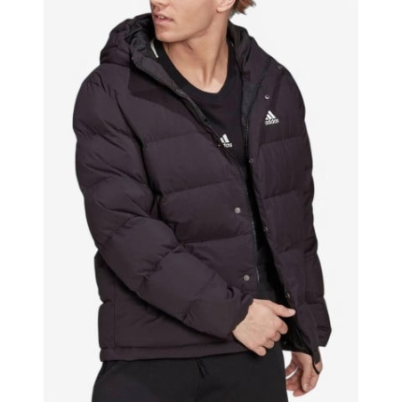 ADIDAS Sportswear Helionic Hooded Down Jacket Black