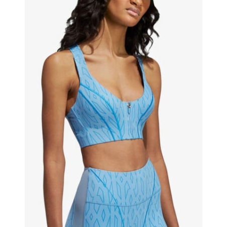 ADIDAS x Ivy Park Monogram Zip Bra Blue