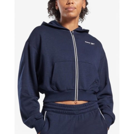 REEBOK Identity French Terry Full-Zip Hoodie Blue