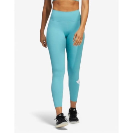 ADIDAS Believe This 2.0 Logo 7/8 Training Leggings Turquoise