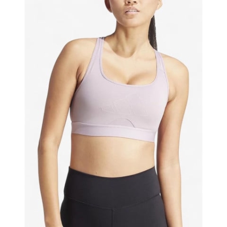 ADIDAS Powerreact Medium-Support Training Bra Purple