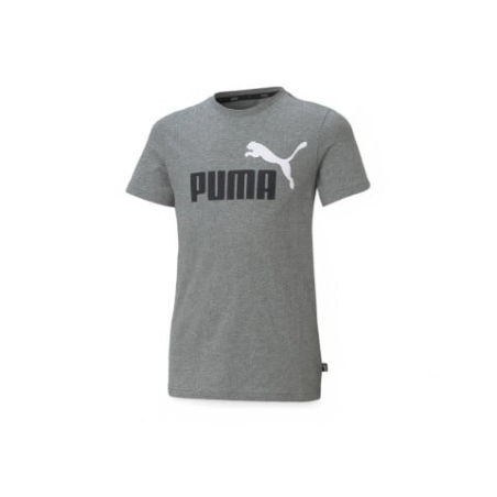 PUMA Essentials+ Two-Tone Logo Tee Grey