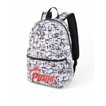 PUMA Phase All Over Printed Backpack White/Black