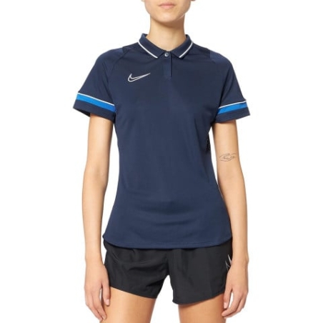 NIKE Dri-Fit Academy 21 Short Sleeve Polo Navy