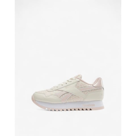 REEBOK Royal Classic Platform Shoes Beige/Pink