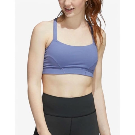 ADIDAS Light-Support Yoga Bra Purple