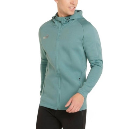 PUMA TeamFinal Casuals Full-Zip Hoodie Green