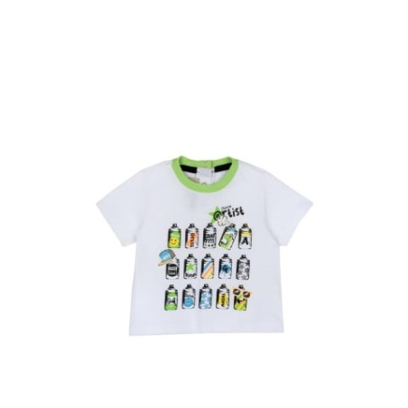 CHICCO Boys Tee White/Green