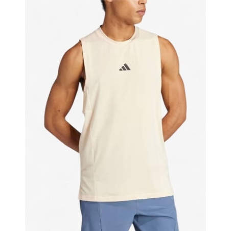 ADIDAS Designed For Training Workout Tank Top Beige