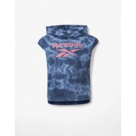 REEBOK Tie-Dye Hooded Tee Blue