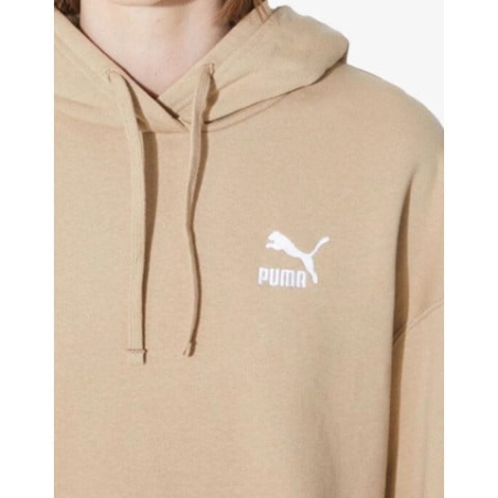 PUMA Essentials+ Embroidery Hoodie Beige