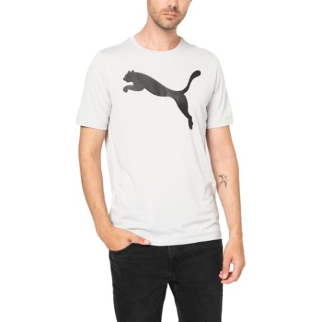 PUMA Active Big Logo Tee Grey