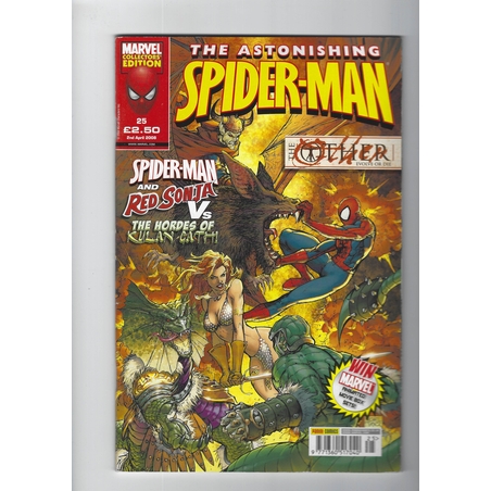 The Astonishing Spiderman 25 spiderman and red Sonja vs The hordes of Kulan Catch