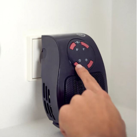 Мини керамичен отоплител Taurus TROPICANO PLUG HEATER 500W с PTC технология, дигитален дисплей, таймер до 12 часа, регулируем термостат и безкабелен дизайн