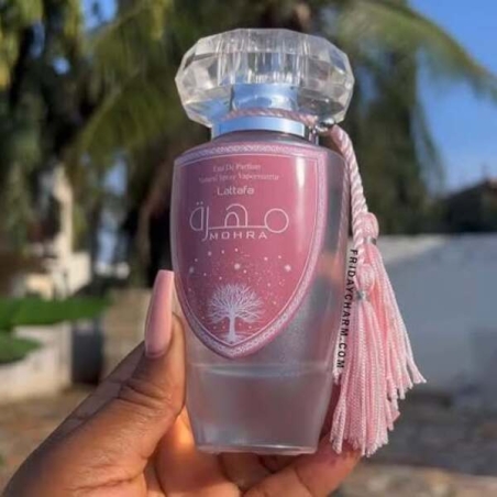 Красив арабски парфюм Lattafa Mohra Silky Rose Eau de Parfum за жени