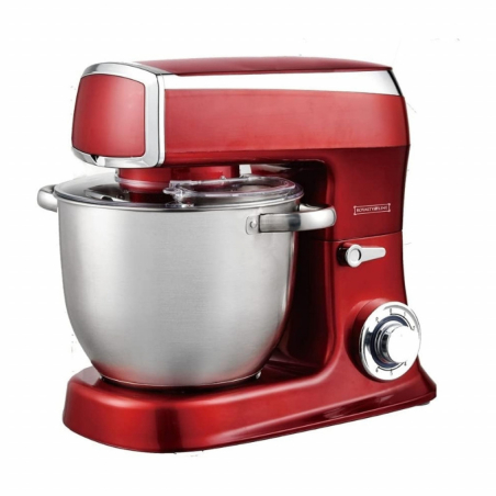 Планетарен миксер RL-PKM2100 RED с 2100W мощност, 7.5L купа, 6 скорости и функция Pulse за лесно разбиване и смесване