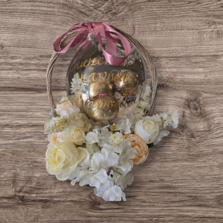 Кошница с кристален балон