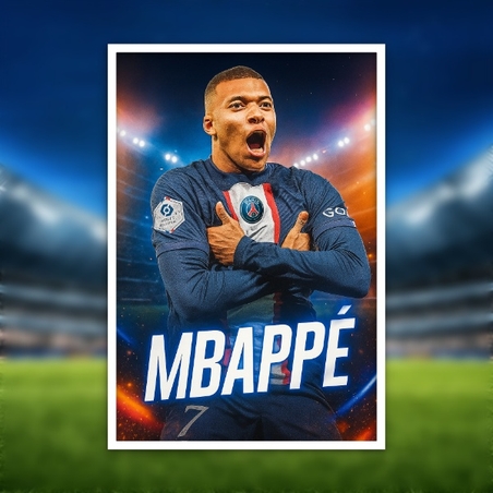 Плакат Kylian Mbappé (2023)