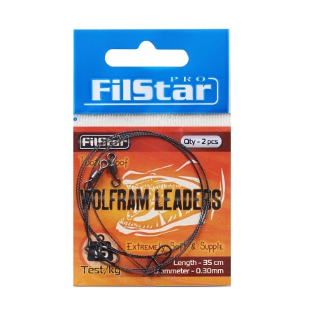 FilStar Wolfram Leader - Повод за щука - 35cm 15kg