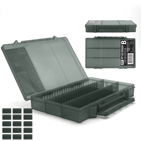 Кутия Eurocatch Pro-Tackle LureBox 25G Divisiblel 25x16x3,6 см Grey - DOM071320015