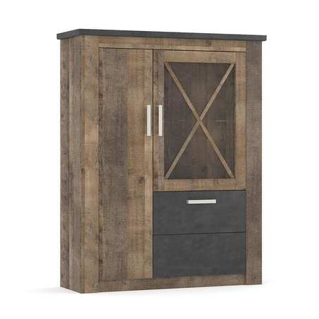 GEORGIA 2Д1В комод колониален - дъб/матера