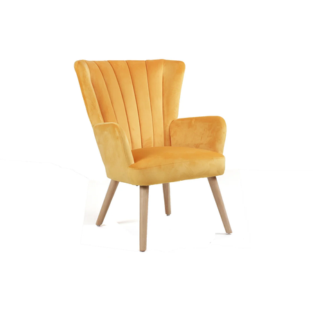 Фотьойл RANDY - оранжево/натурално