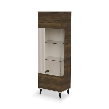 Витрина RANDOM 2 W-1 - кашмир/орех/черно