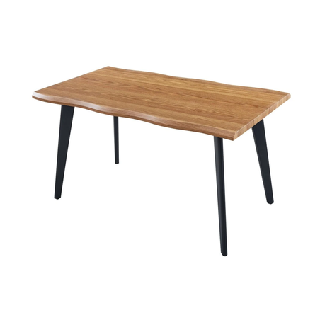 Трапезна маса VICTOR - дъб кендъл/черно