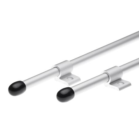 Комплект алуминиеви държачи за мокет 2бр 1.2м – сребрo