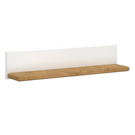 Полица RIVA POL/120  - бяло/дъб харбор