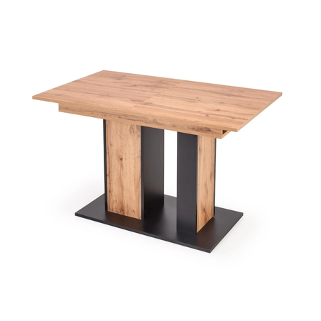 Трапезна маса DOLOMIT разтегателна - дъб вотан/черно