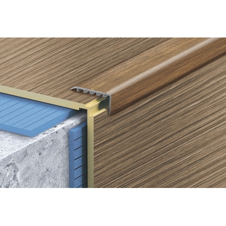 Г-образна лайстна с ламинирано фолио 30*14мм 180 см самозалепваща/скрит монтаж – дървесни декори