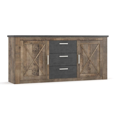 GEORGIA 2Д3Ш комод - колониален дъб/матера